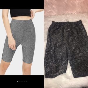 Gray sparkle short